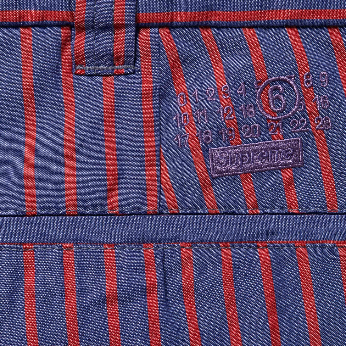 Supreme Supreme MM6 Maison Margiela Padded Short (SS24) - Stripe - $148