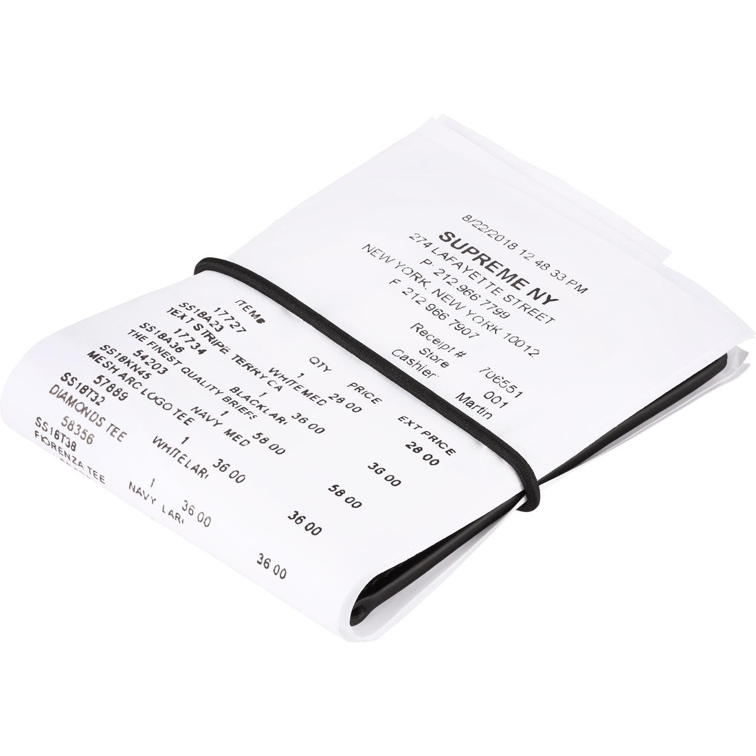 Supreme Supreme MM6 Maison Margiela Receipt Wallet (SS24) - White - $228