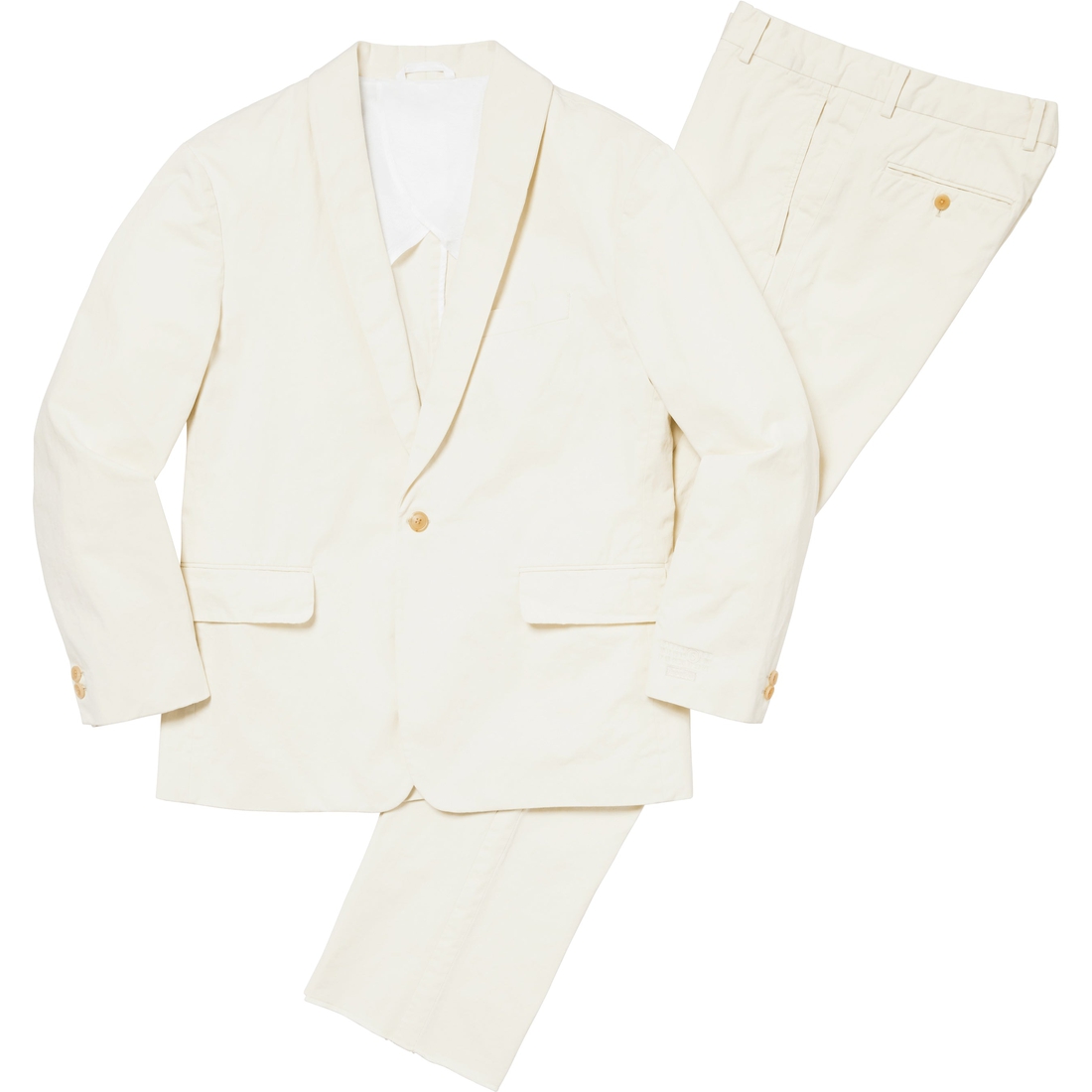Supreme Supreme MM6 Maison Margiela Washed Cotton Suit (SS24) - Cream - $898