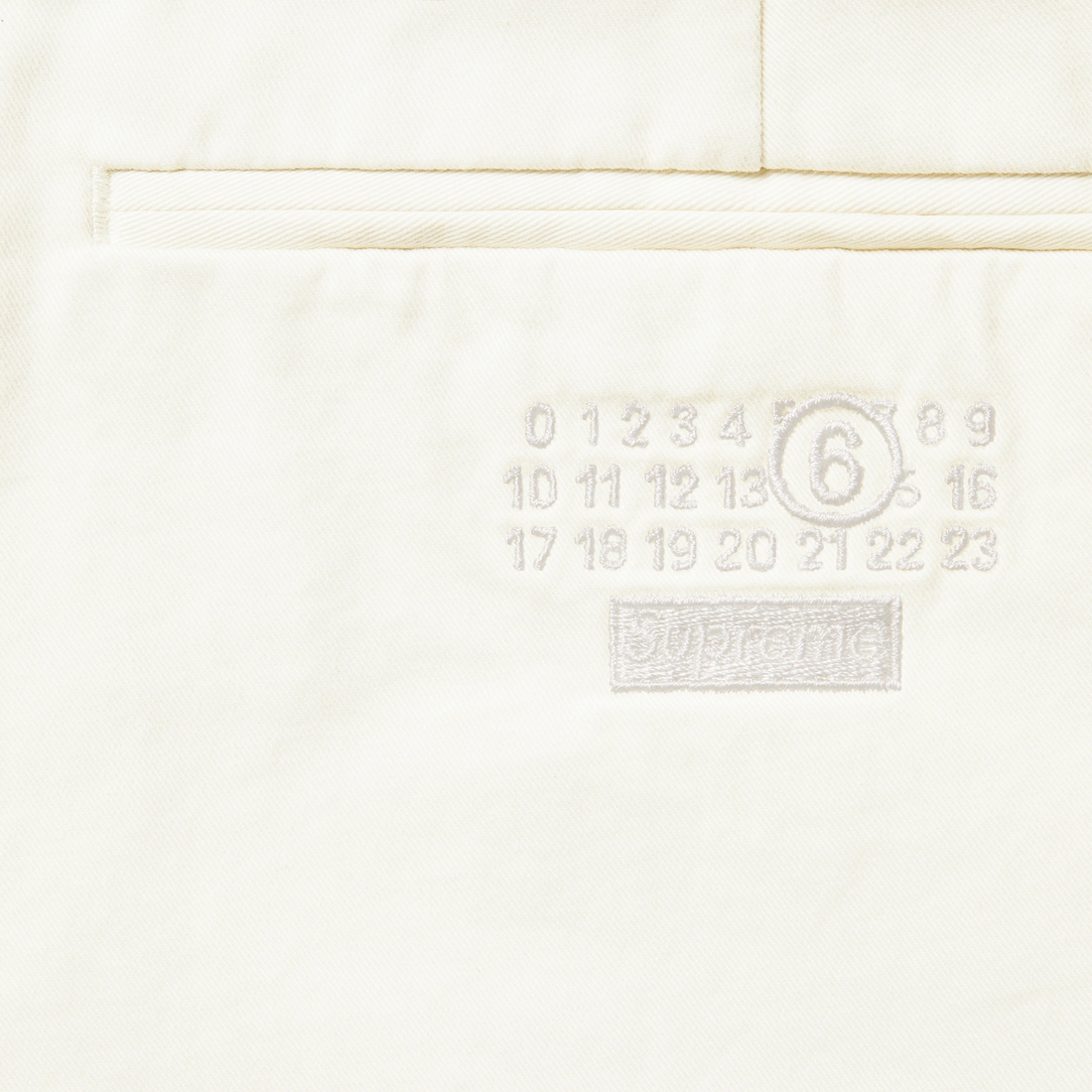 Supreme Supreme MM6 Maison Margiela Washed Cotton Suit (SS24) - Cream - $898