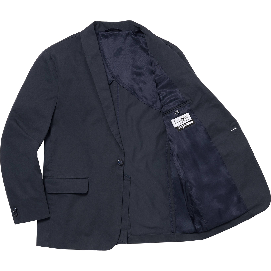 Supreme Supreme MM6 Maison Margiela Washed Cotton Suit (SS24) - Navy - $898