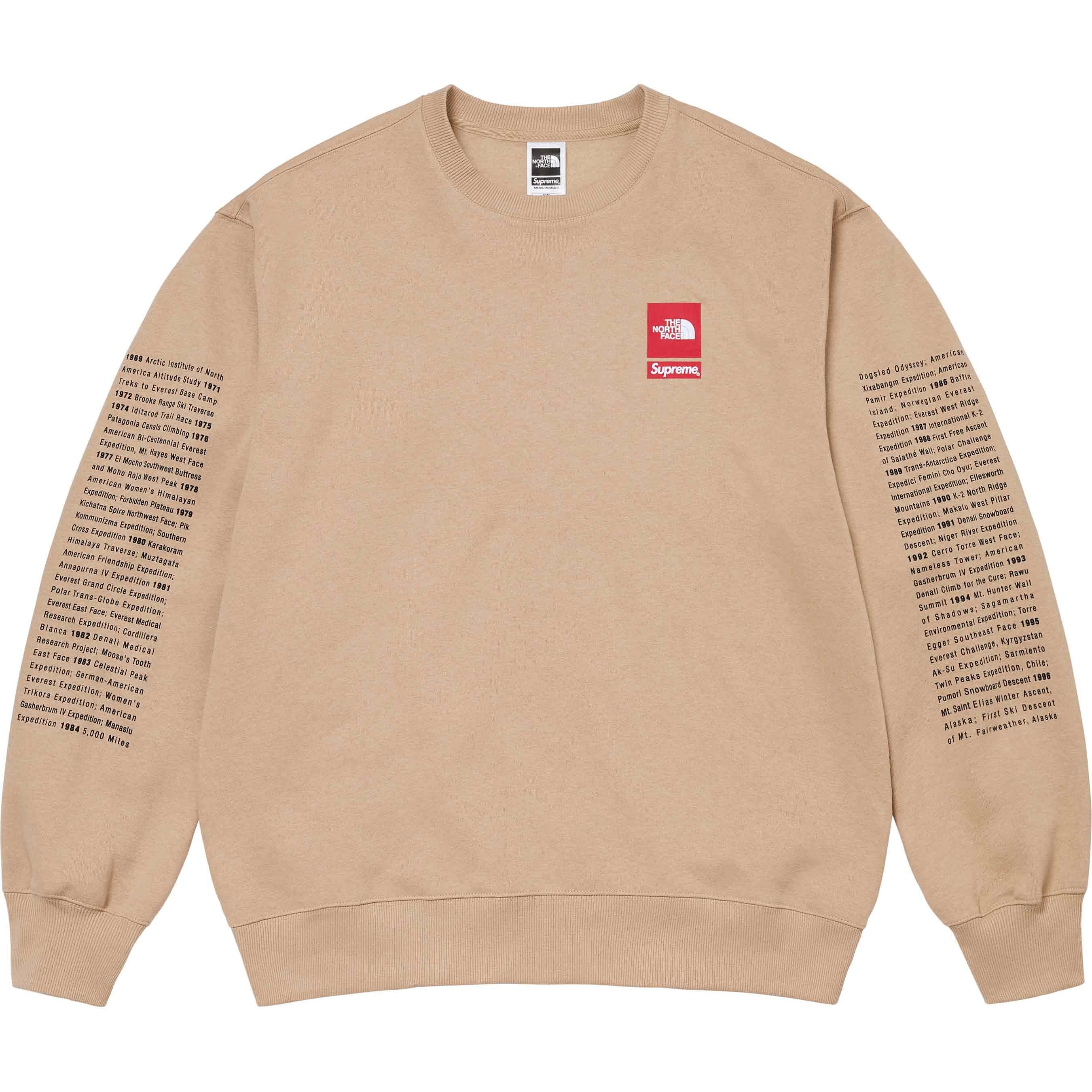 Supreme Supreme The North Face Crewneck (SS24) - Khaki - $138