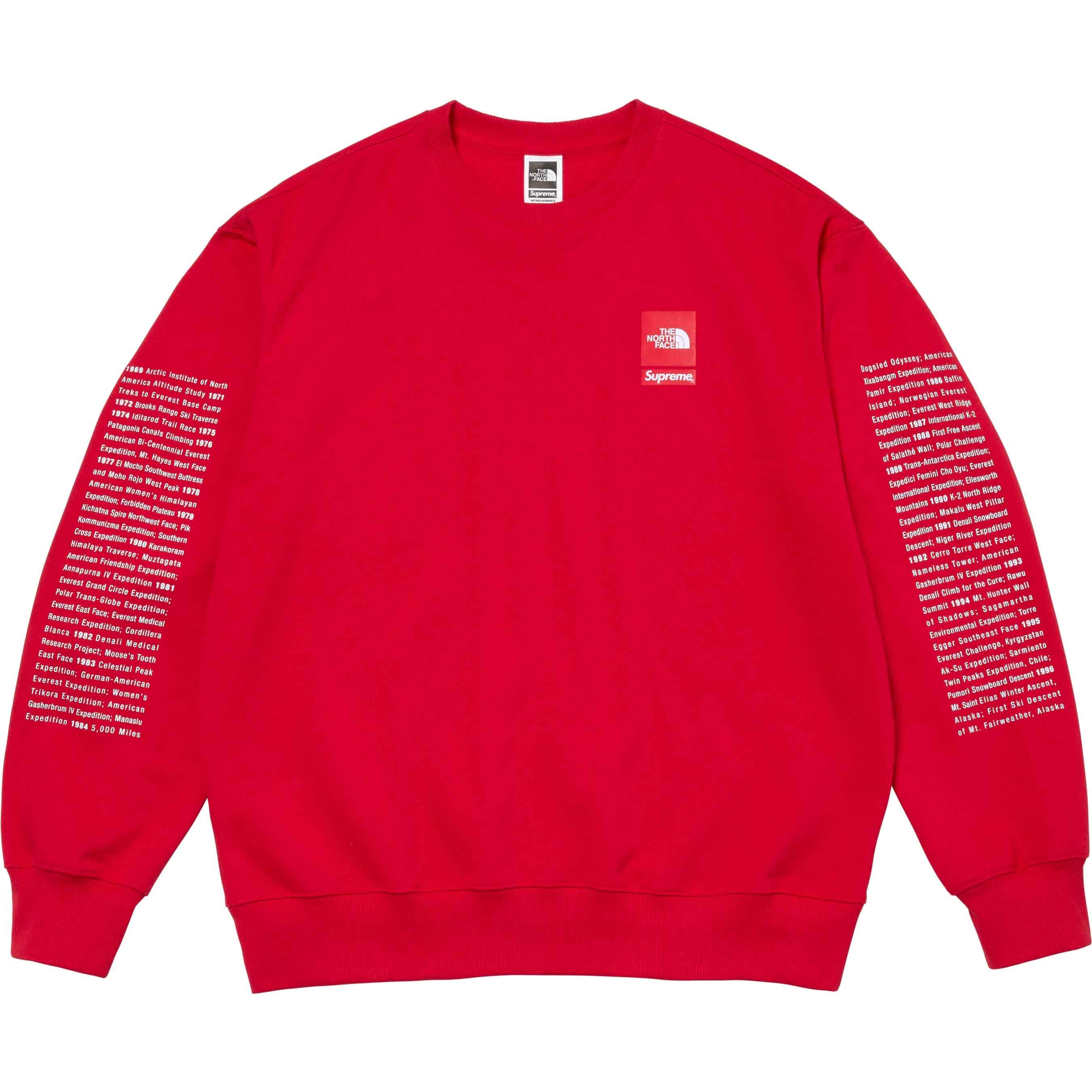 Supreme Supreme The North Face Crewneck (SS24) - Red - $138