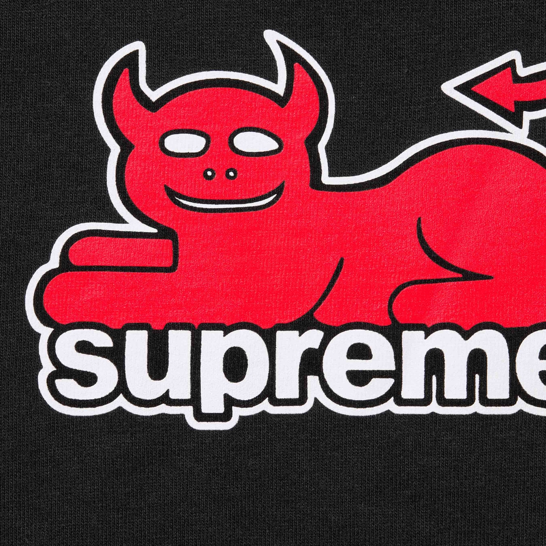 Supreme Supreme Toy Machine Devil Cat Tee (SS24) - Black - $44