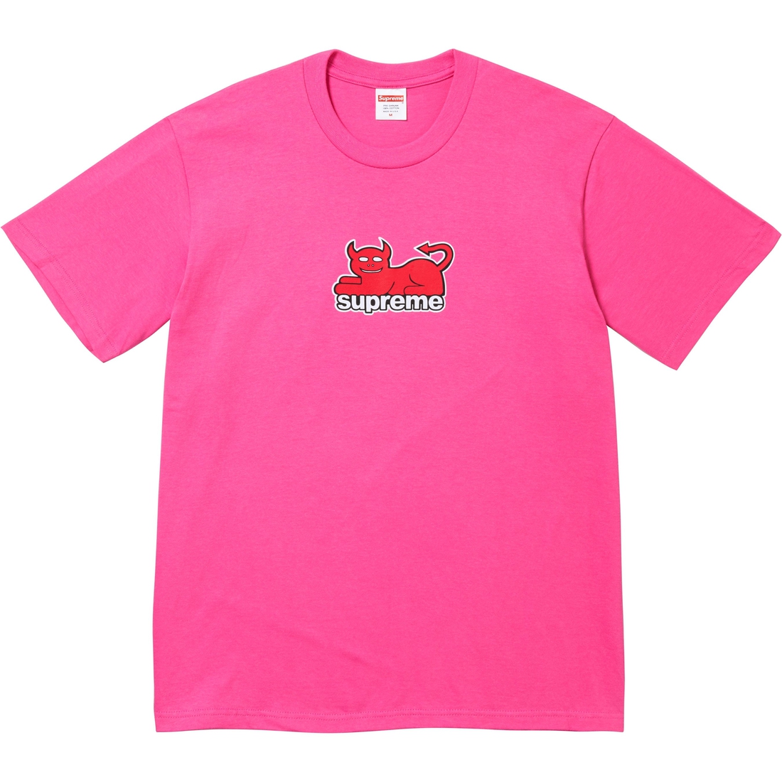 Supreme Supreme Toy Machine Devil Cat Tee (SS24) - Fuchsia - $44