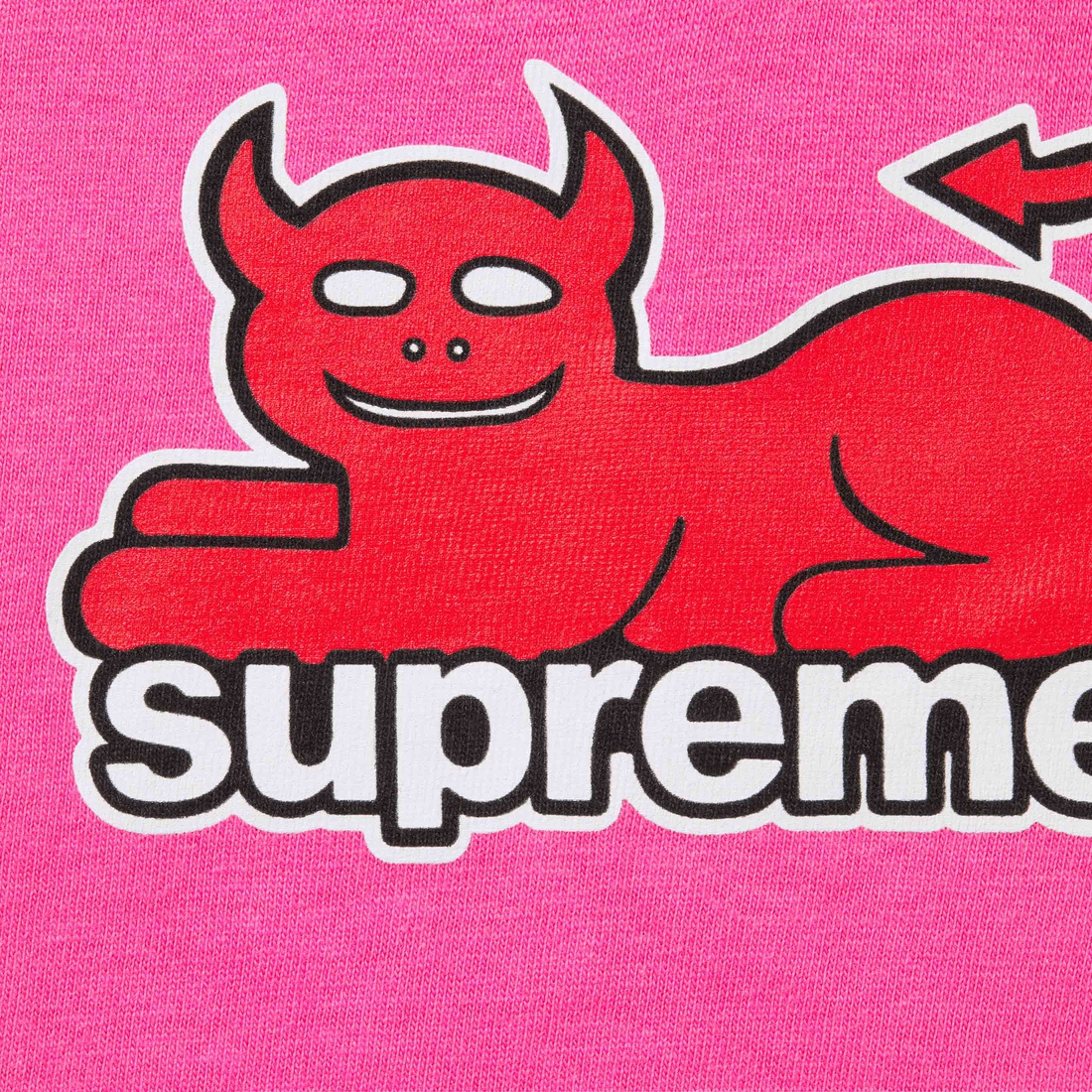 Supreme Supreme Toy Machine Devil Cat Tee (SS24) - Fuchsia - $44