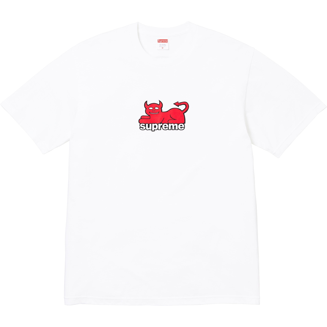 Supreme Supreme Toy Machine Devil Cat Tee (SS24) - White - $44