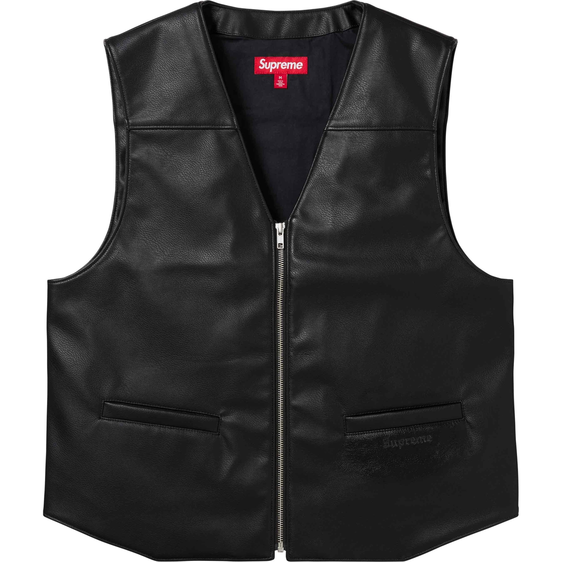 Supreme Supreme Toy Machine Faux Leather Vest (SS24) - Black - $188