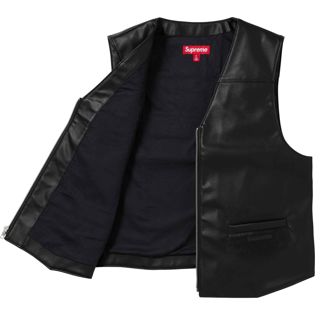 Supreme Supreme Toy Machine Faux Leather Vest (SS24) - Black - $188