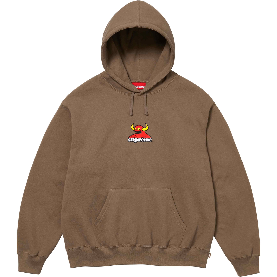 Supreme Supreme Toy Machine Hooded Sweatshirt (SS24) - Dusty Brown - $168
