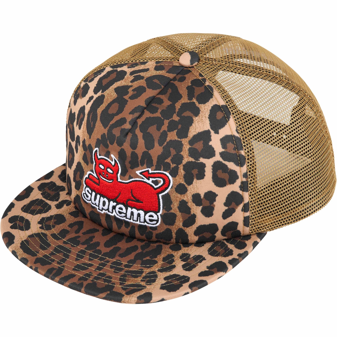 Supreme Supreme Toy Machine Mesh Back 5-Panel (SS24) - Leopard - $48