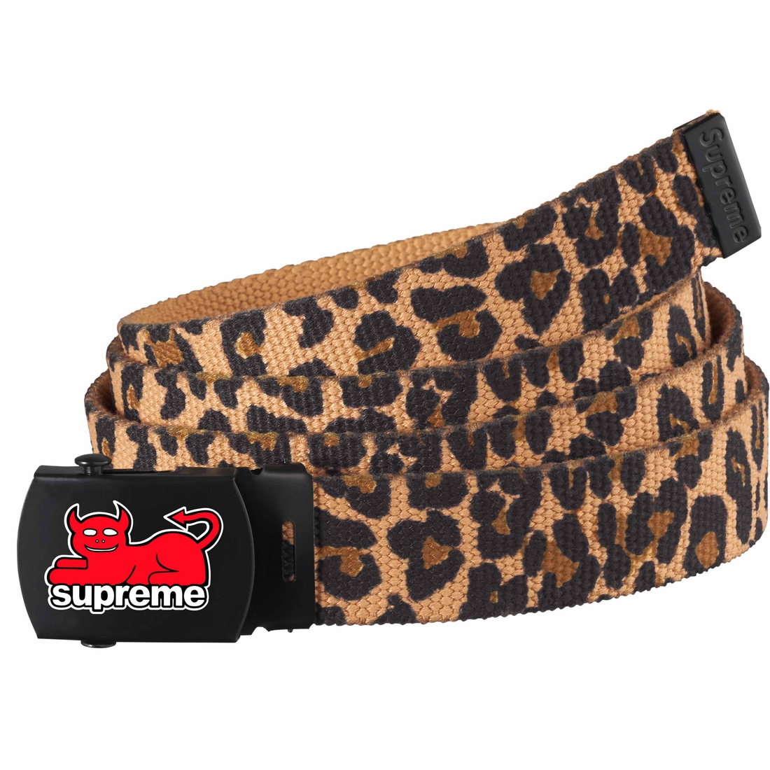 Supreme Supreme Toy Machine Webbing Belt (SS24) - Leopard - $38