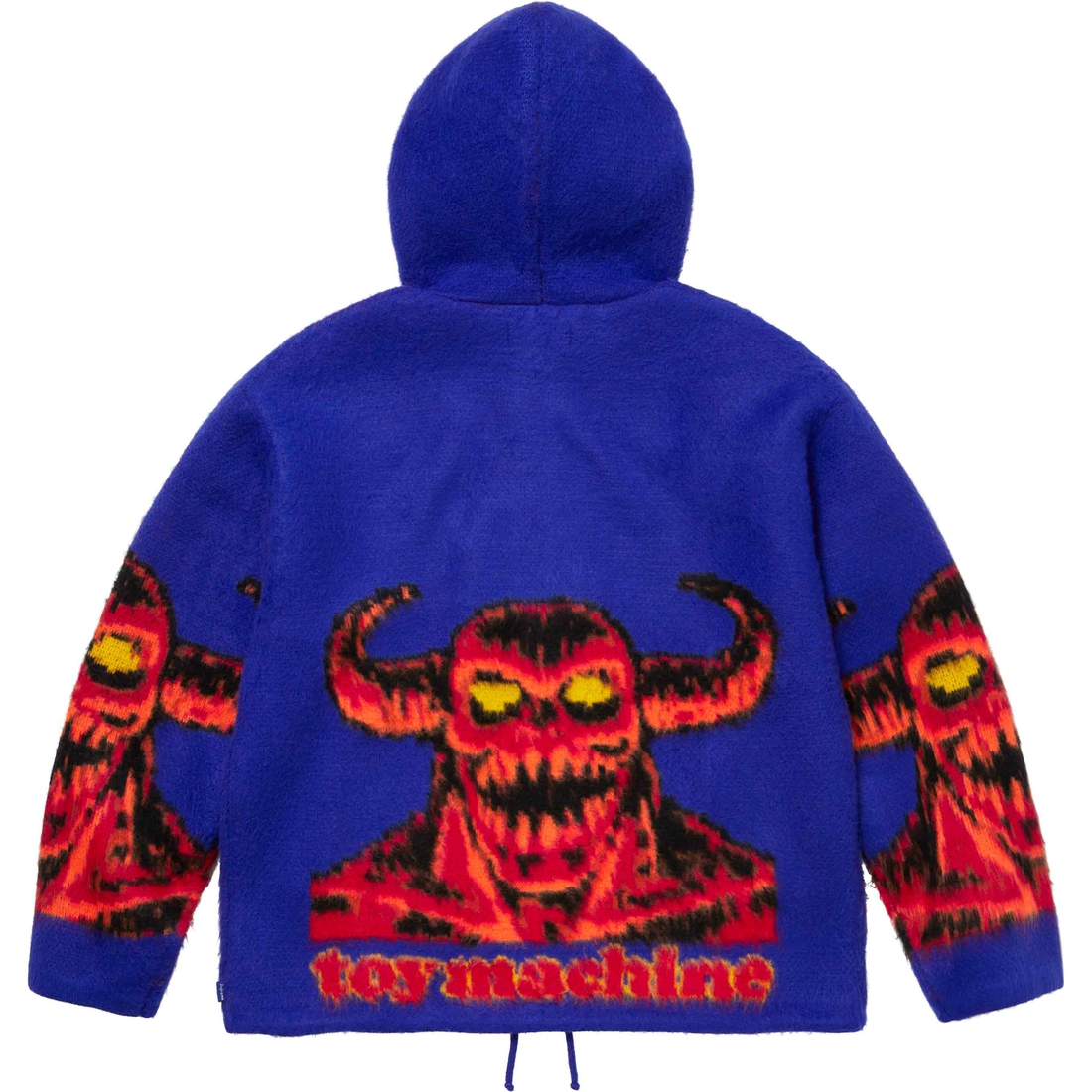Supreme Supreme Toy Machine Zip Up Hooded Sweater (SS24) - Blue - $228