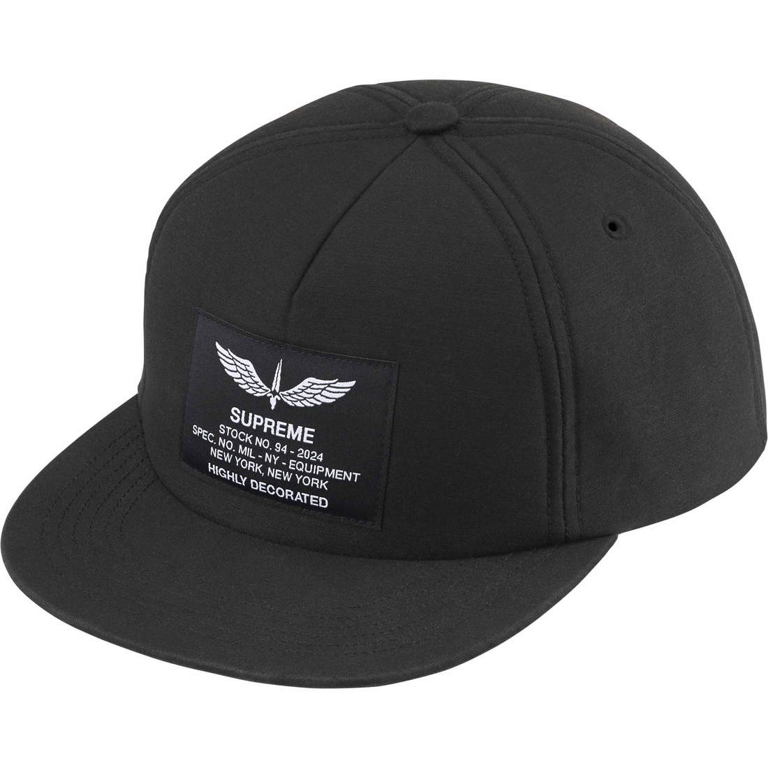 Supreme Surplus 5-Panel (SS24) - Black - $48