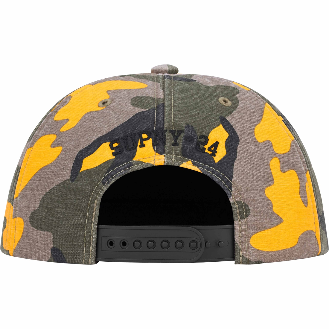 Supreme Surplus 5-Panel (SS24) - Yellow Camo - $48