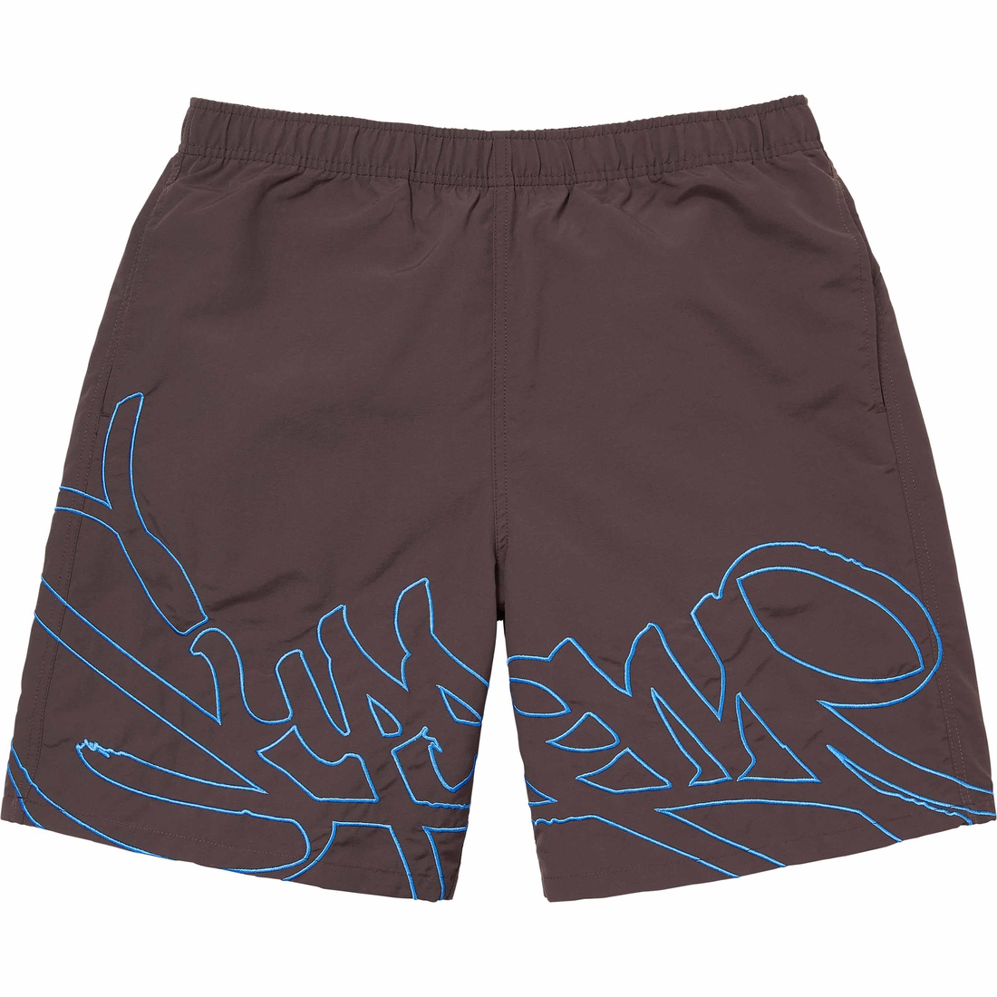 Supreme Tag Nylon Short (SS24) - Brown - $110