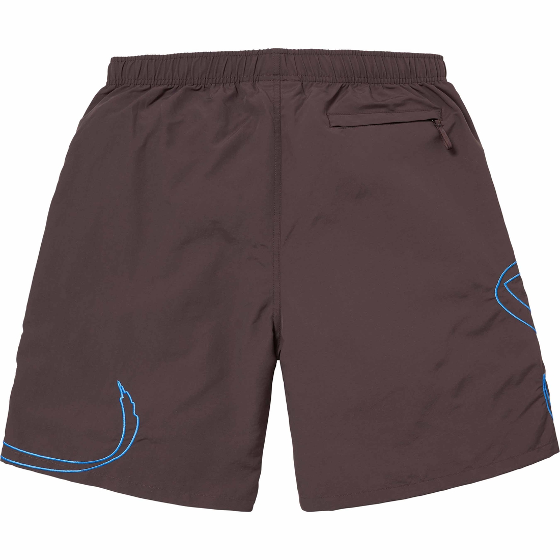 Supreme Tag Nylon Short (SS24) - Brown - $110