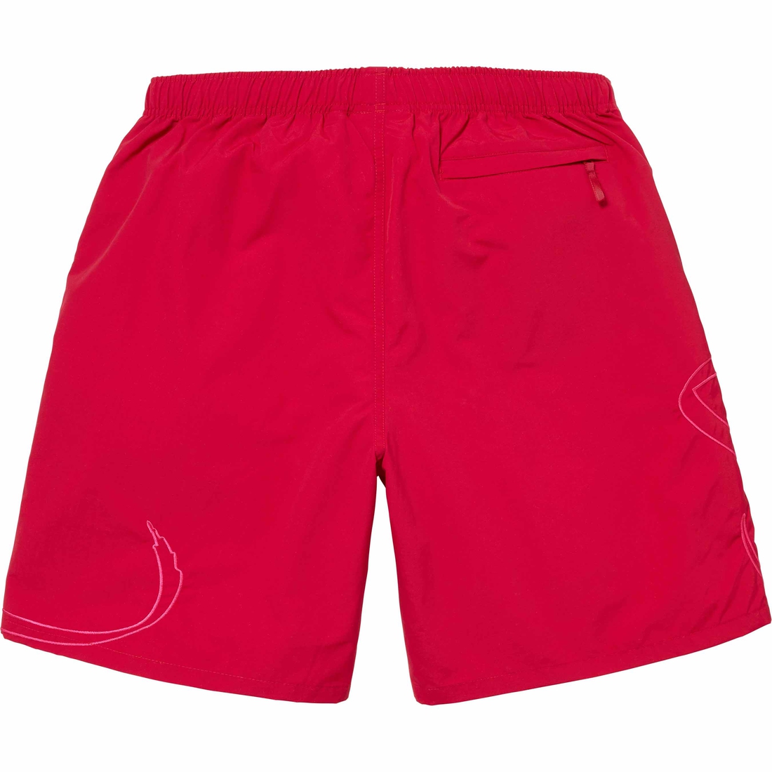 Supreme Tag Nylon Short (SS24) - Red - $110