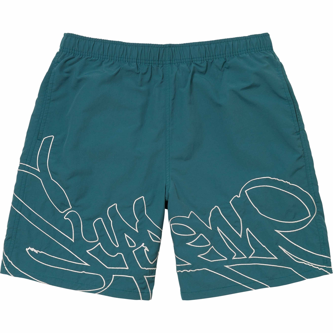 Supreme Tag Nylon Short (SS24) - Teal - $110