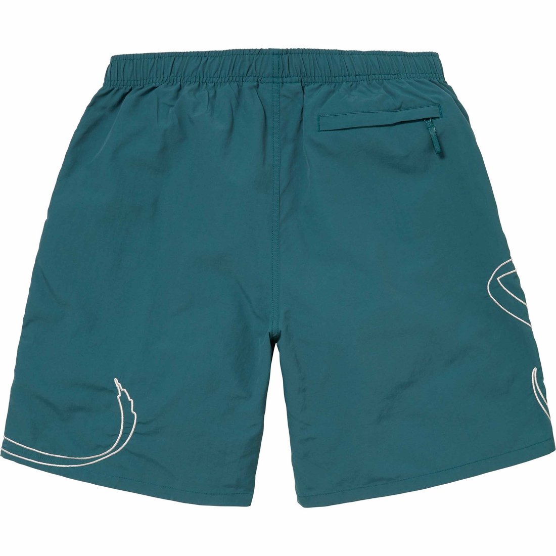 Supreme Tag Nylon Short (SS24) - Teal - $110