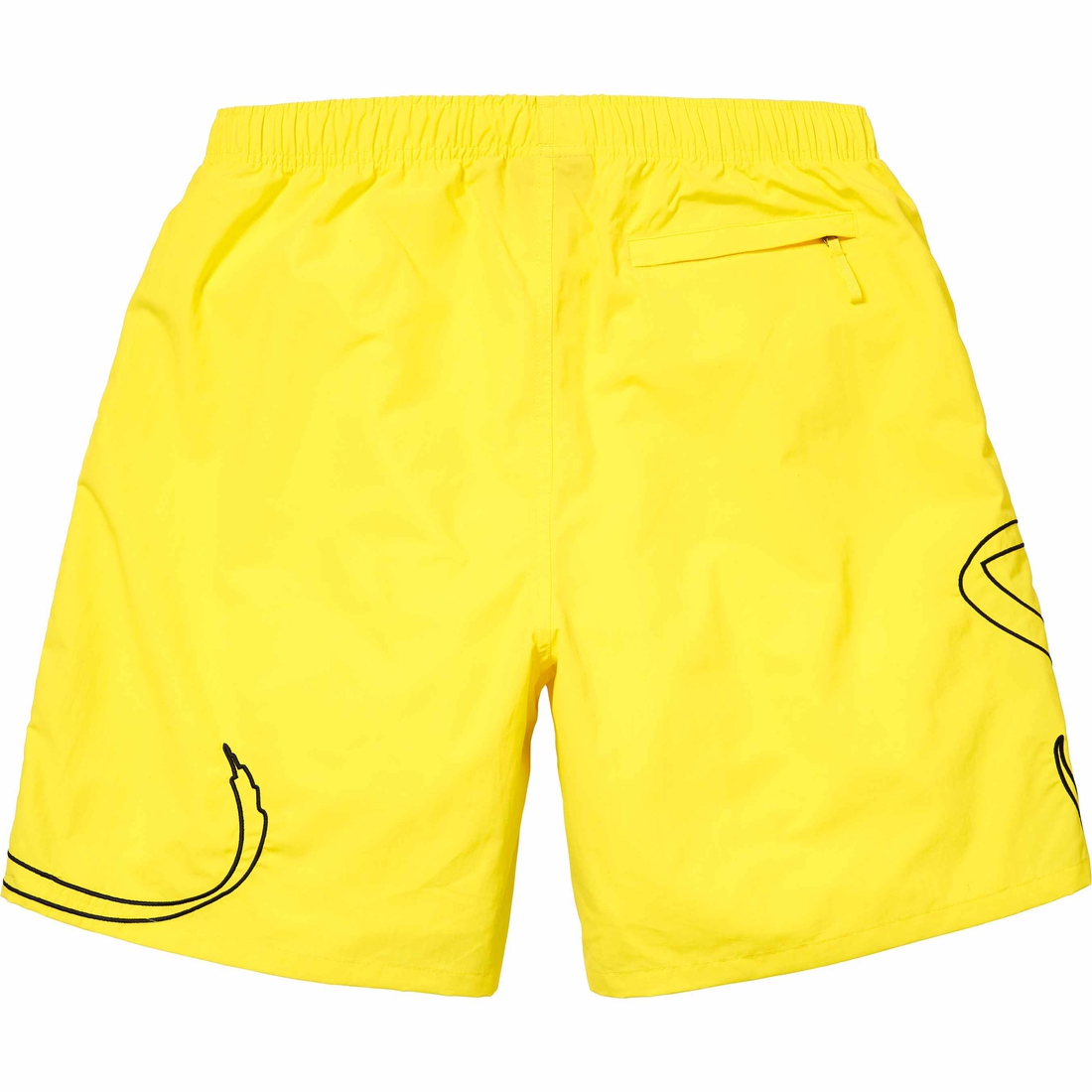 Supreme Tag Nylon Short (SS24) - Yellow - $110