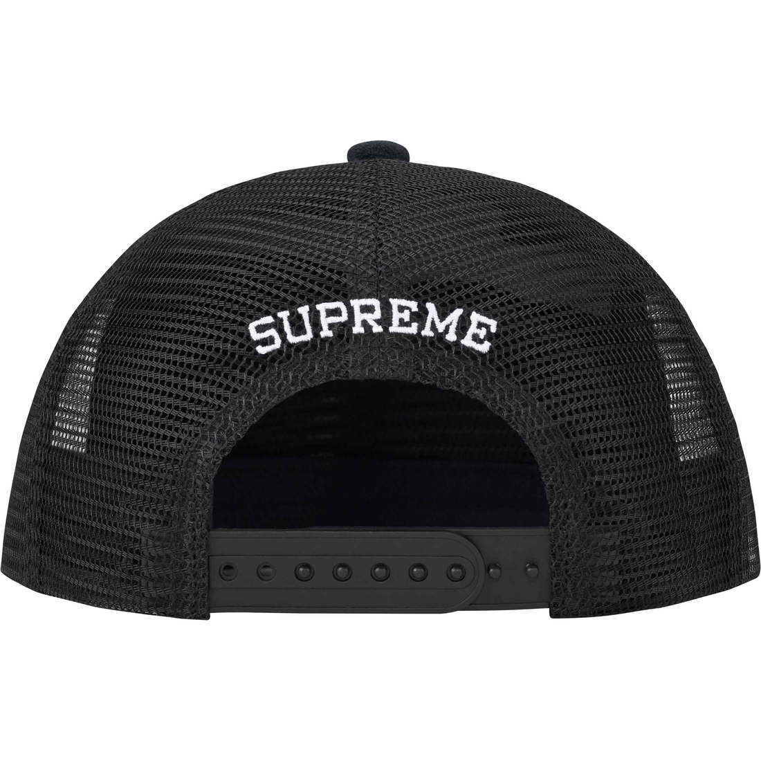 Supreme Terry Mesh Back 5-Panel (SS24) - Black - $48