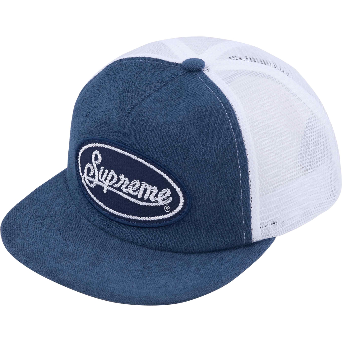 Supreme Terry Mesh Back 5-Panel (SS24) - Blue - $48