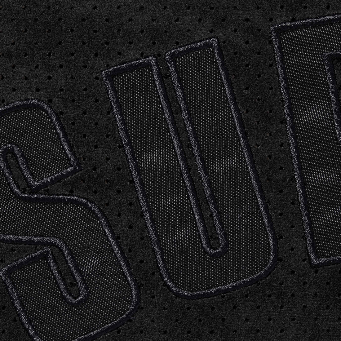 Supreme Ultrasuede Mesh Baseball Jersey (SS24) - Black - $128