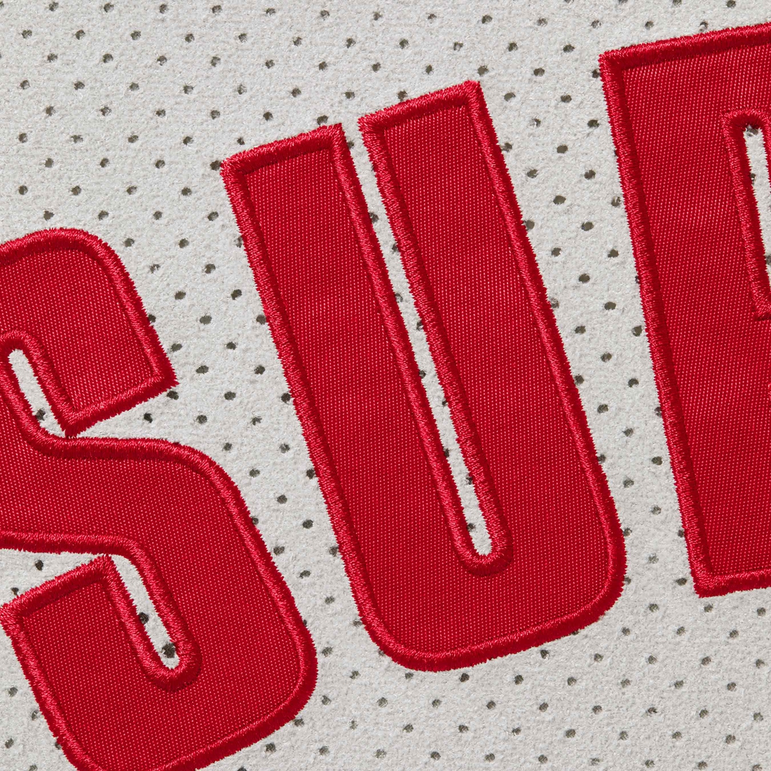 Supreme Ultrasuede Mesh Baseball Jersey (SS24) - Grey - $128