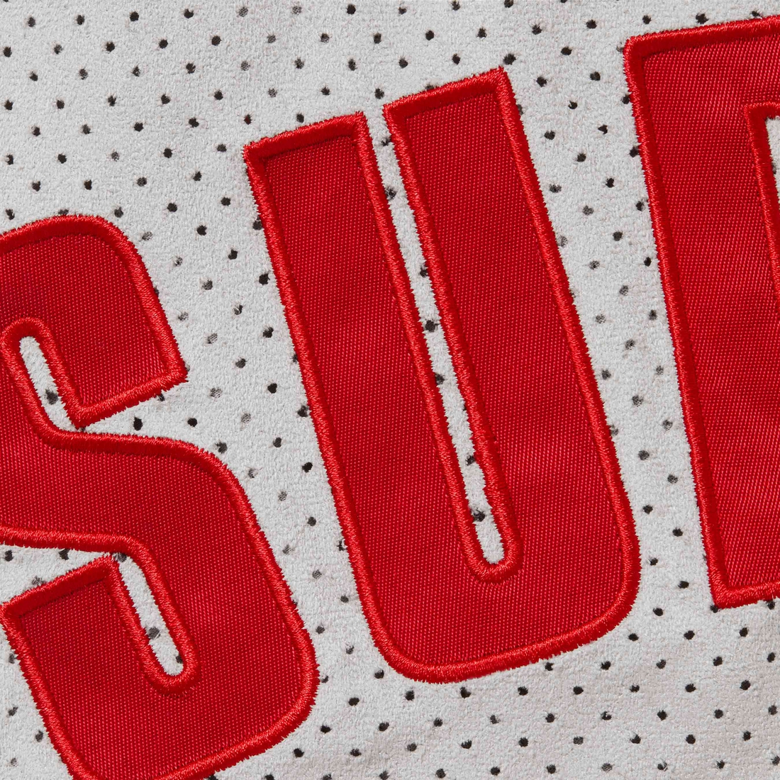 Supreme Ultrasuede Mesh Short (SS24) - Grey - $110