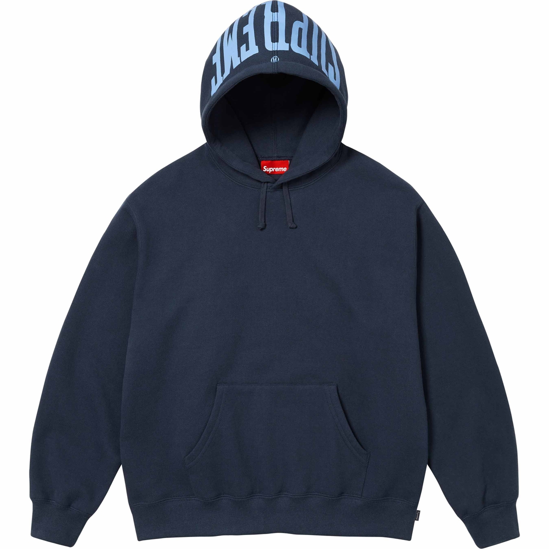 Supreme Warm Up Hooded Sweatshirt (SS24) - Navy - $158