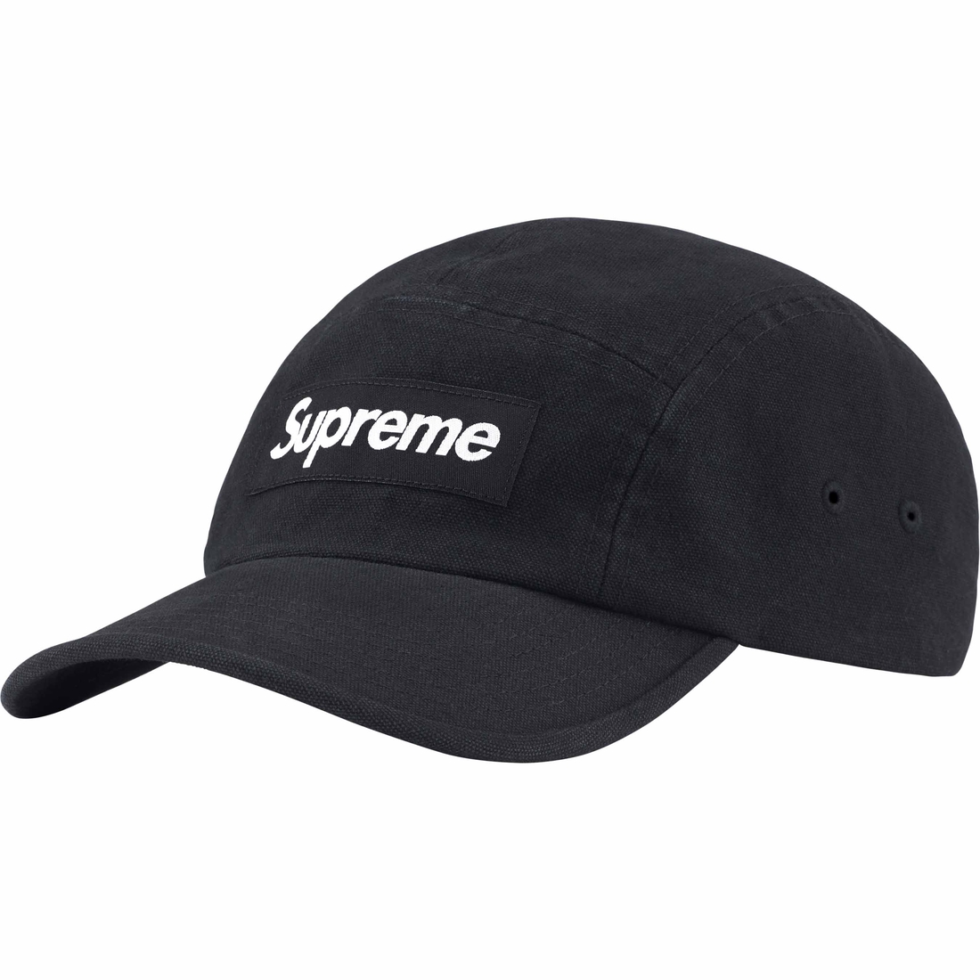 Supreme Washed Canvas Camp Cap (SS24) - Black - $54