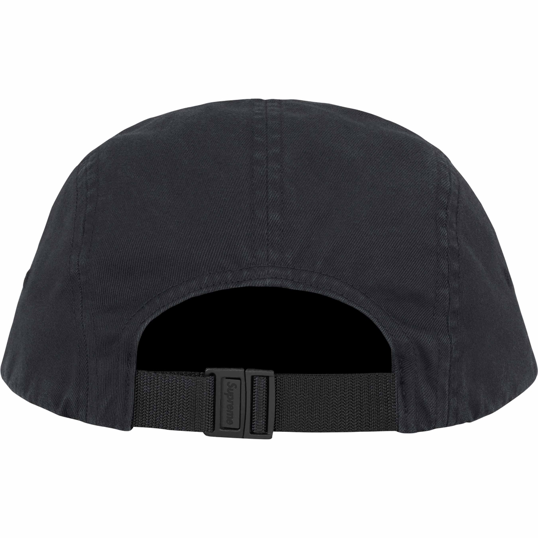 Supreme Washed Chino Twill Camp Cap (SS24) - Black - $48