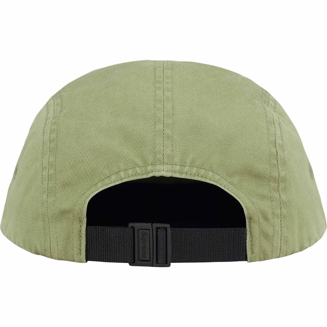 Supreme Washed Chino Twill Camp Cap (SS24) - Light Olive - $48