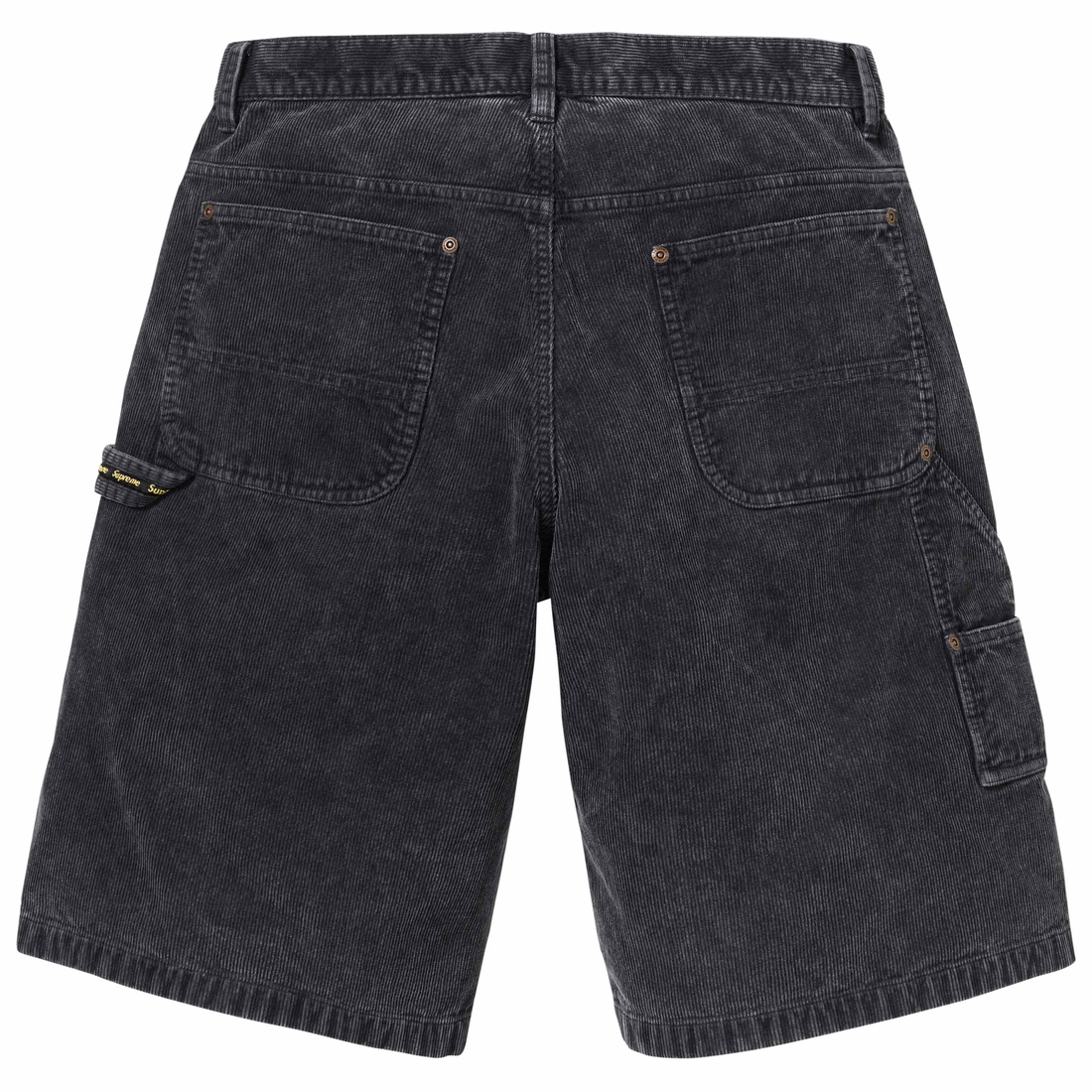 Supreme Washed Corduroy Double Knee Painter Short (SS24) - Black - $128