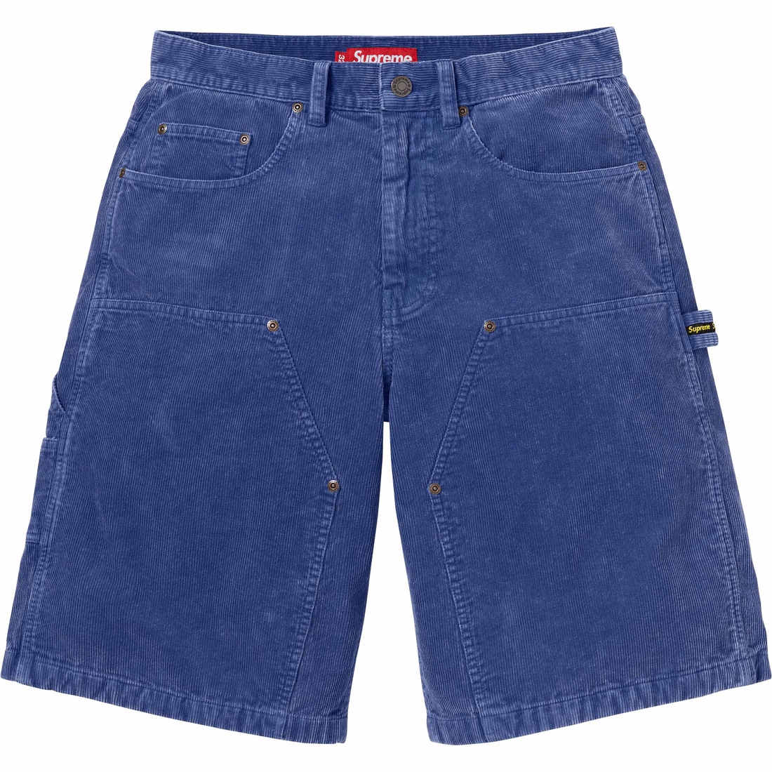 Supreme Washed Corduroy Double Knee Painter Short (SS24) - Blue - $128