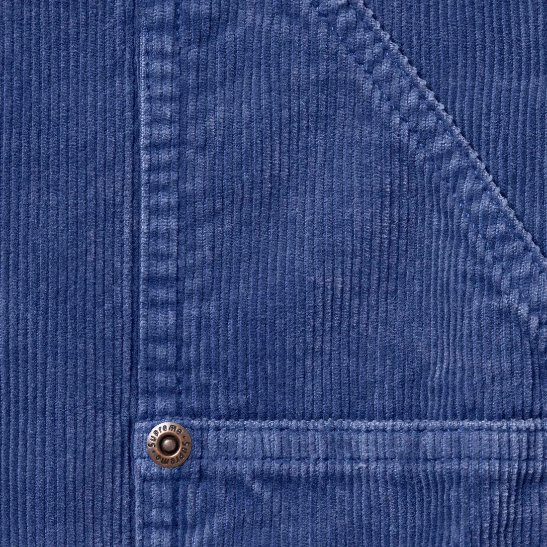 Supreme Washed Corduroy Double Knee Painter Short (SS24) - Blue - $128
