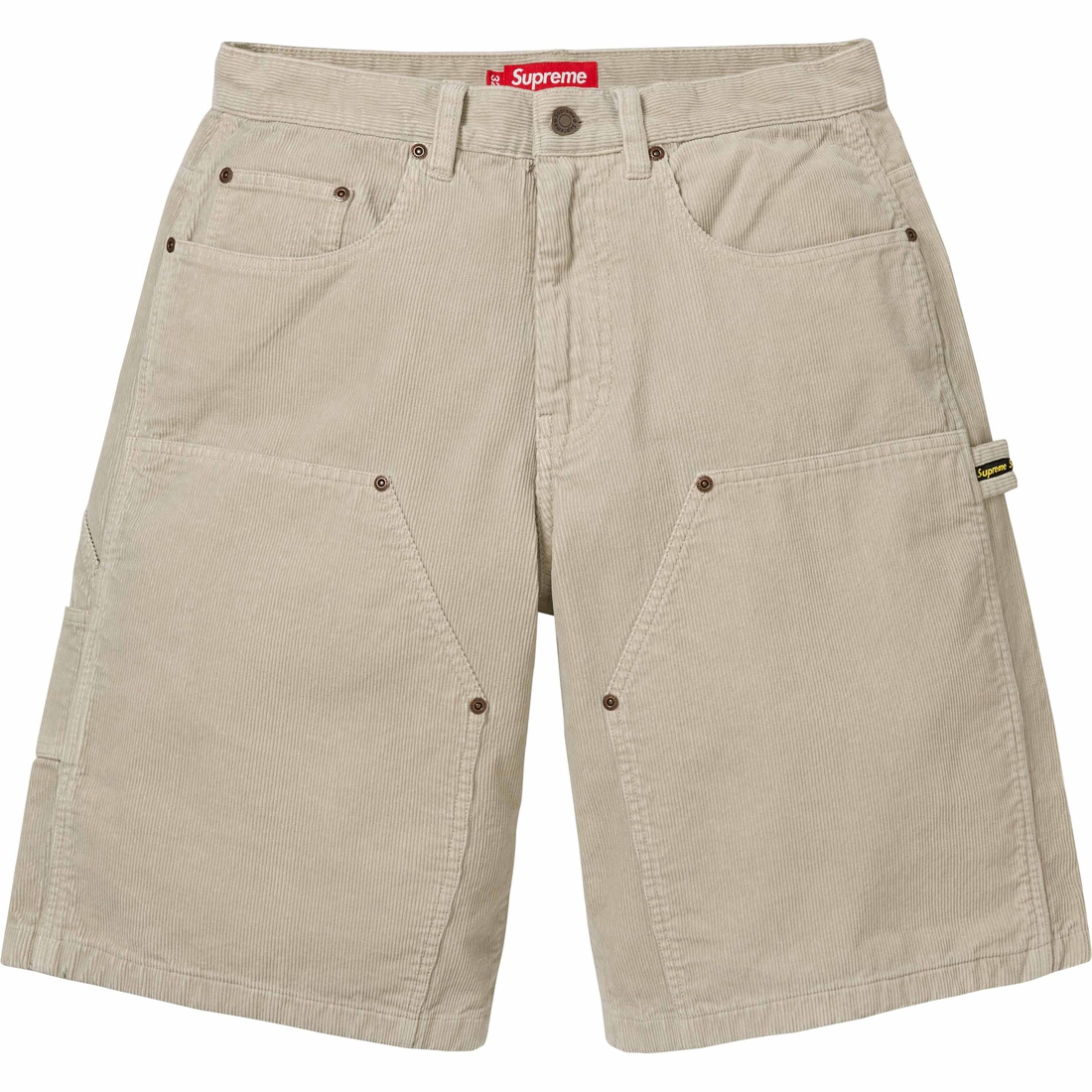 Supreme Washed Corduroy Double Knee Painter Short (SS24) - Tan - $128
