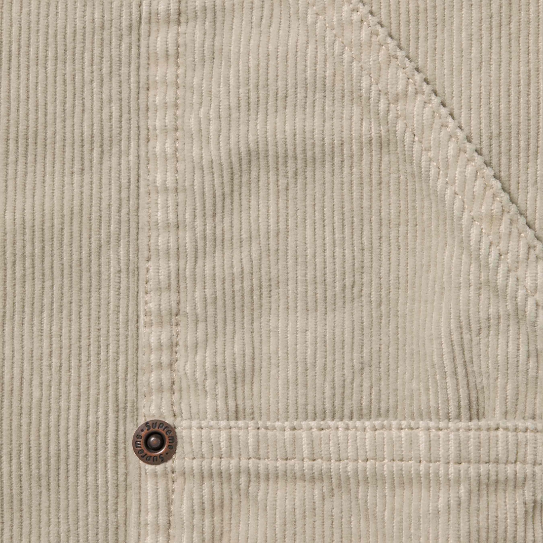 Supreme Washed Corduroy Double Knee Painter Short (SS24) - Tan - $128