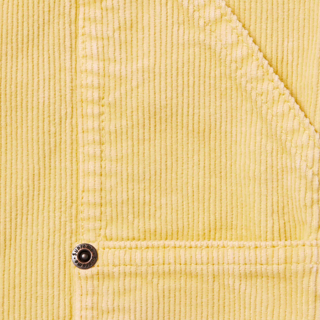 Supreme Washed Corduroy Double Knee Painter Short (SS24) - Yellow - $128