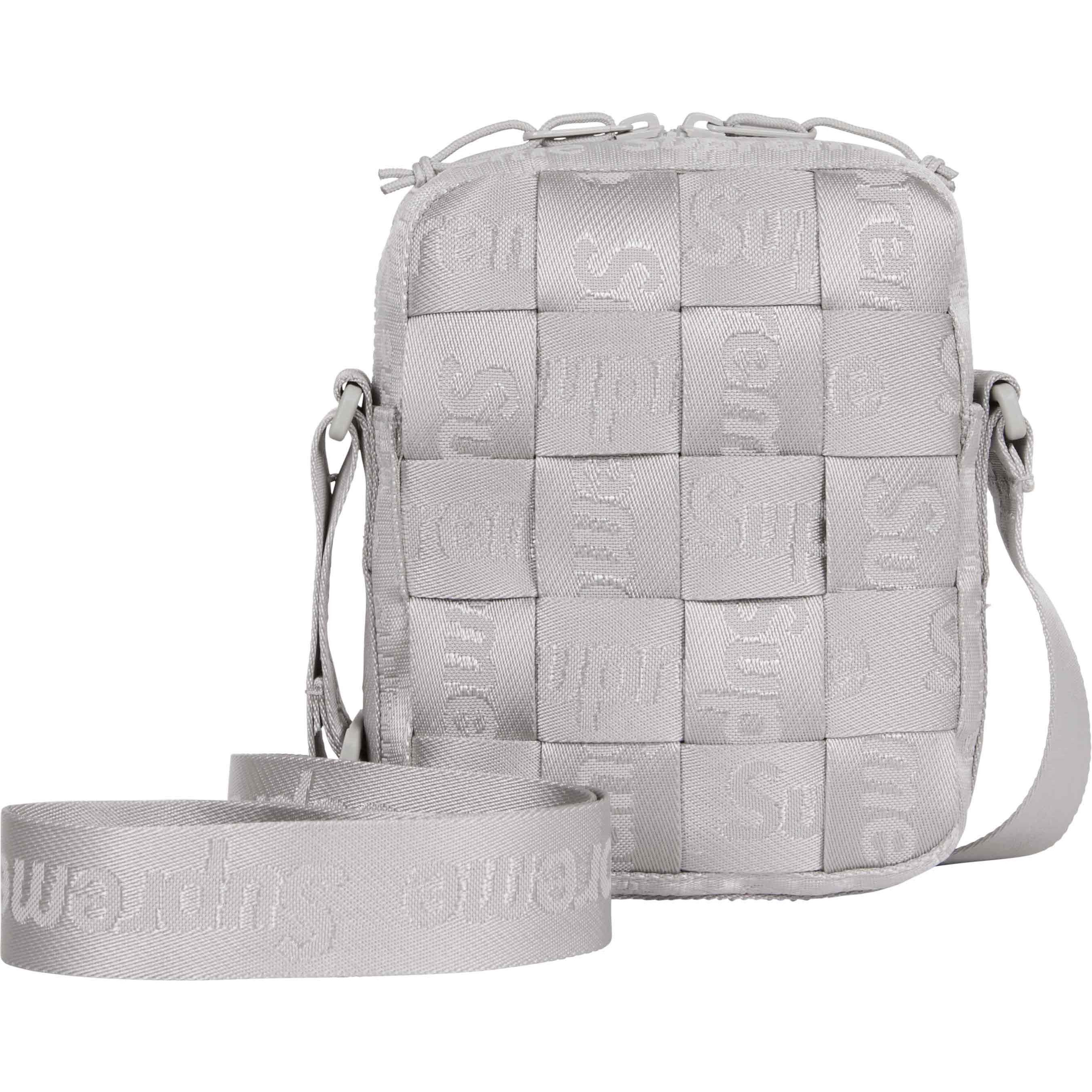 Supreme Woven Shoulder Bag (SS24) - Grey - $78