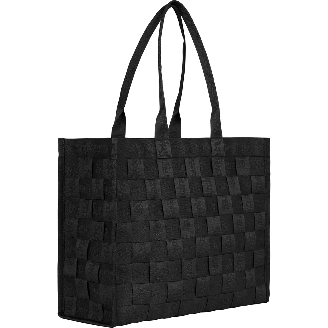 Supreme Woven Tote (SS24) - Black - $158