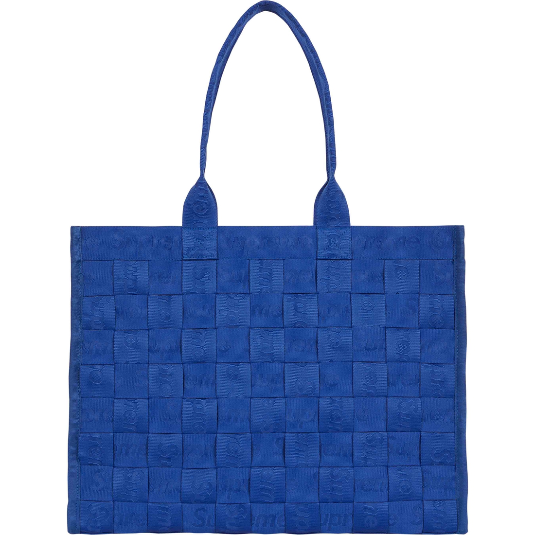 Supreme Woven Tote (SS24) - Royal - $158