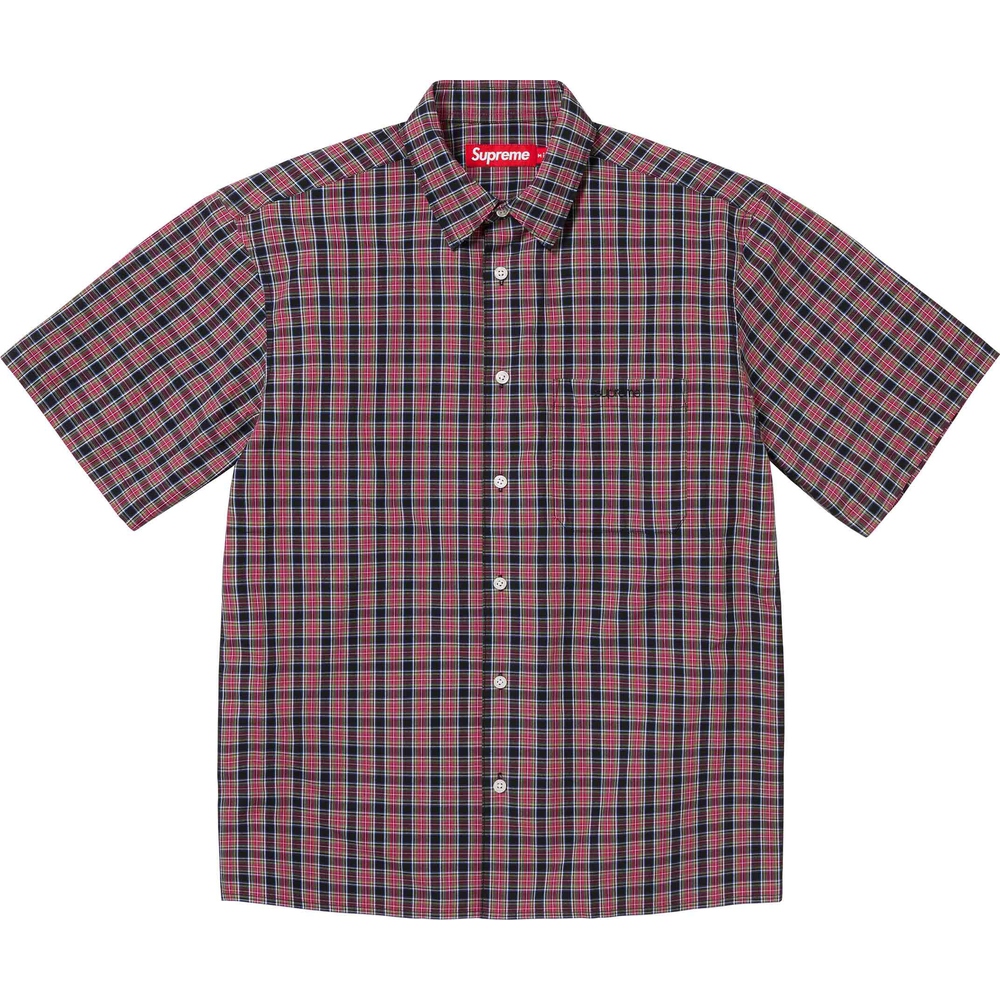 Supreme Loose Fit Mini Plaid S S Shirt (SS24) - $128