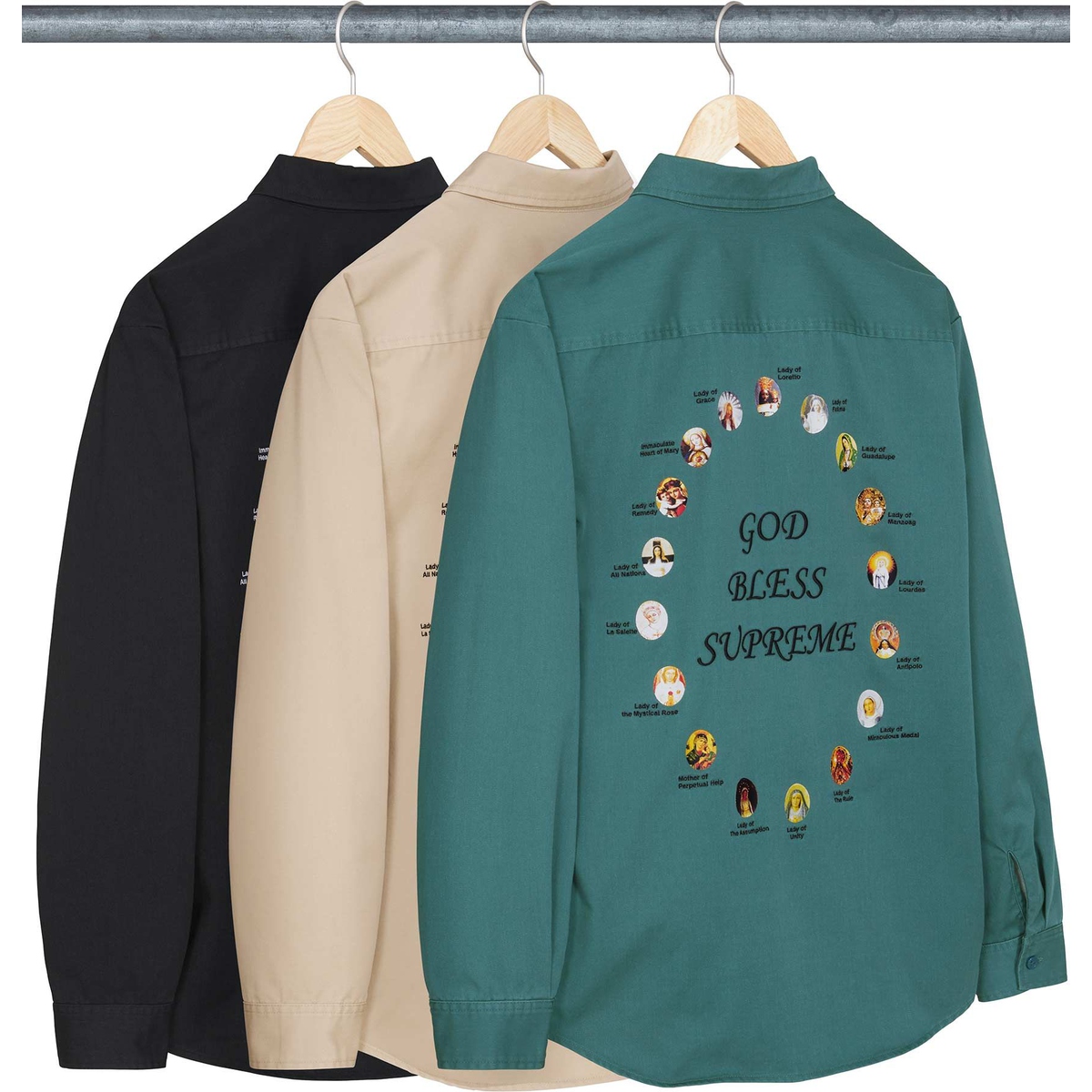 Supreme Our Lady Work Shirt (SS24) - $138