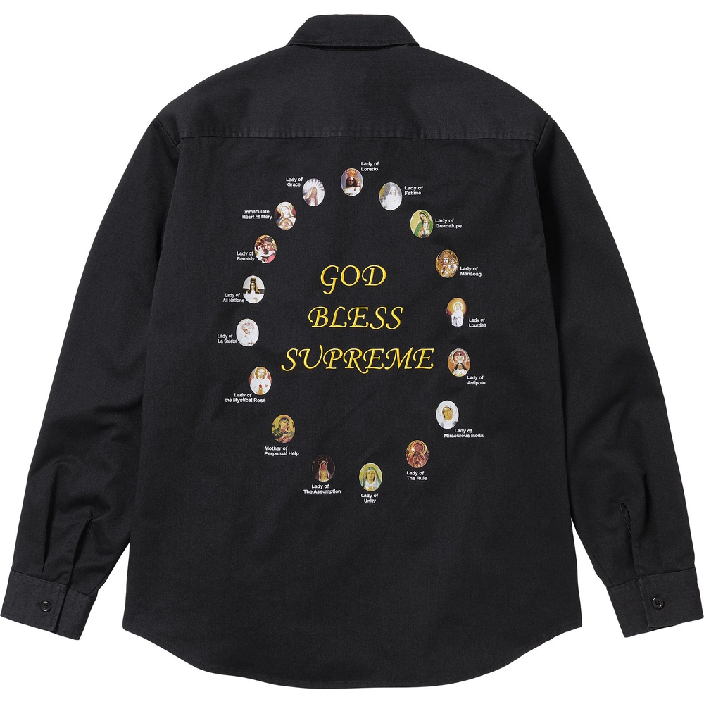 Supreme Our Lady Work Shirt (SS24) - $138