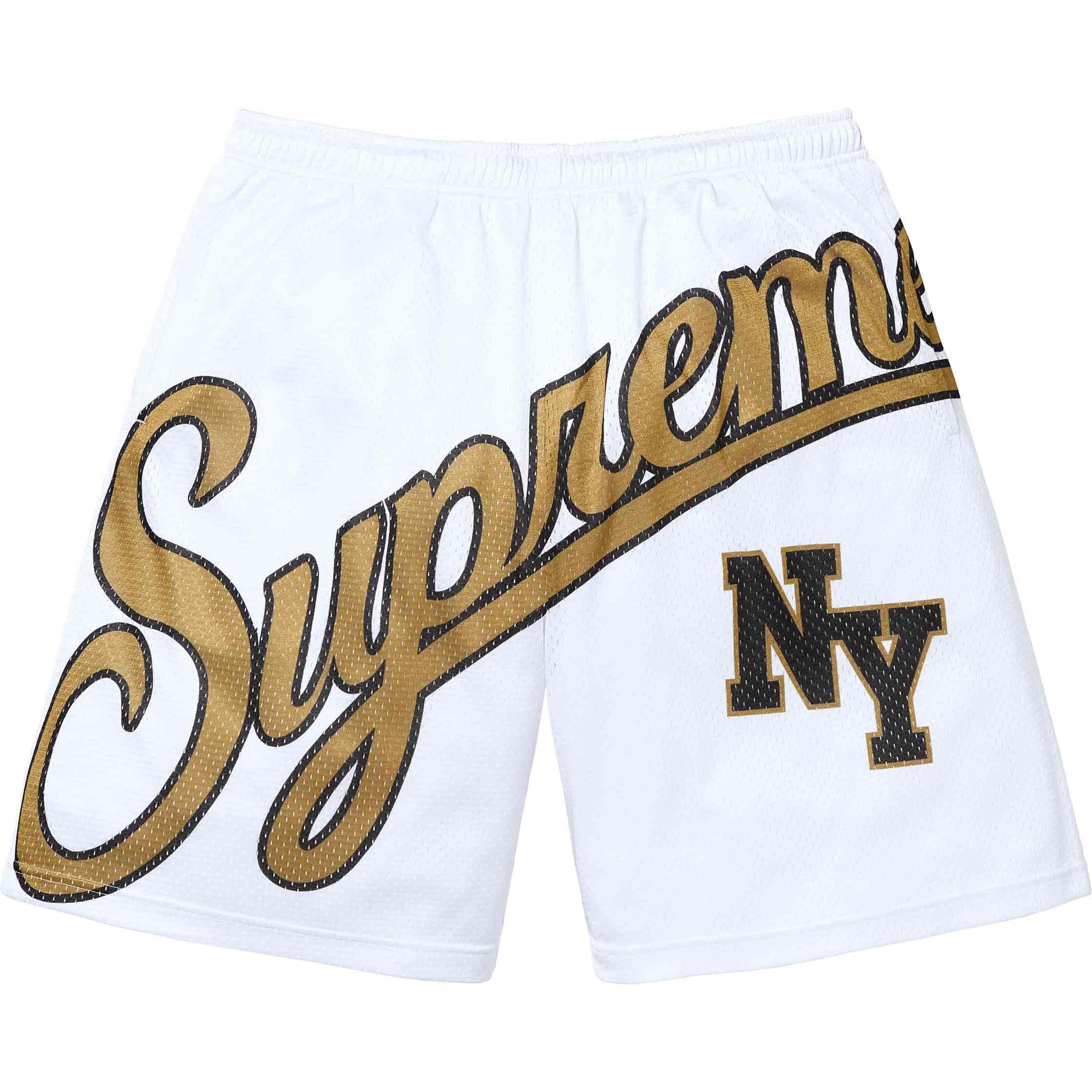 Supreme Big Script Mesh Short (SS24) - $110