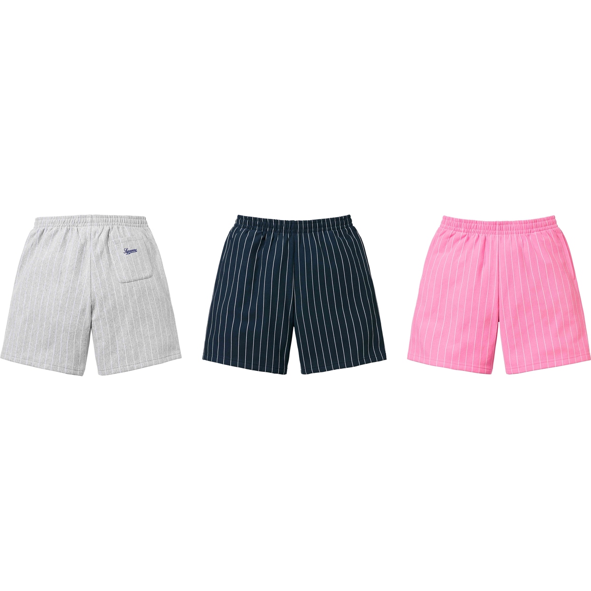Supreme Pinstripe Sweatshort (SS24) - $118