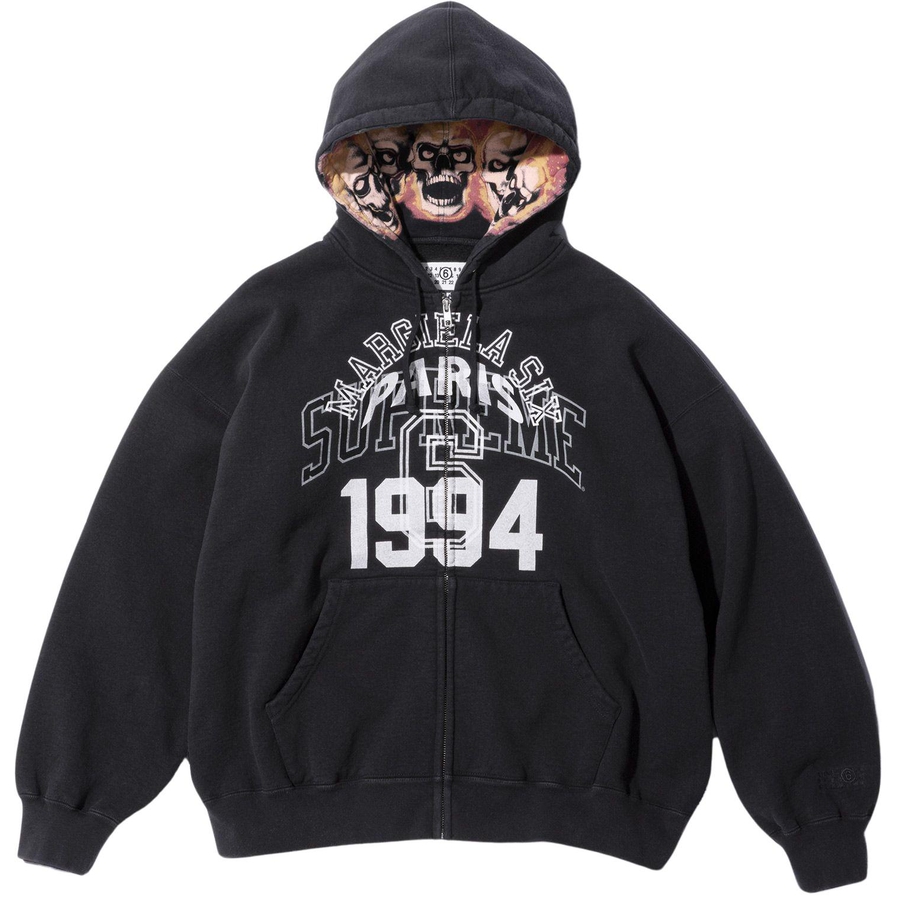 Supreme Supreme MM6 Maison Margiela Zip Up Hooded Sweatshirt (SS24) - $248