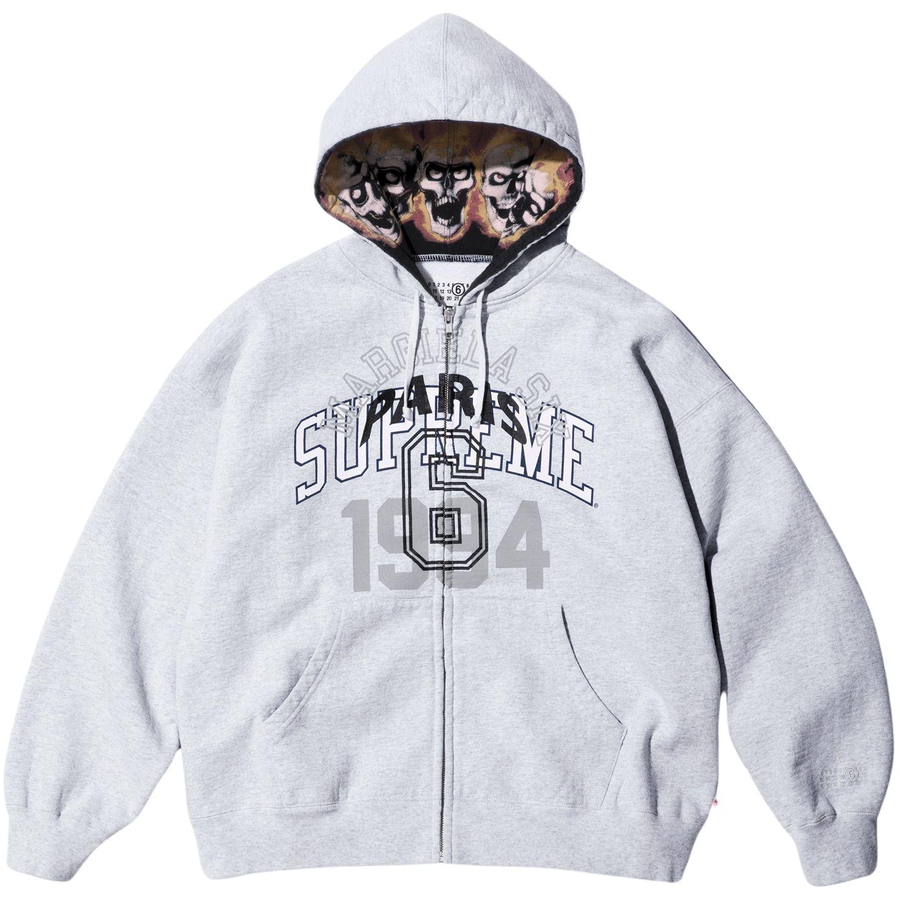 Supreme Supreme MM6 Maison Margiela Zip Up Hooded Sweatshirt (SS24) - $248
